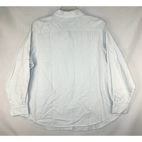 Disney Mickey Button Up Shirt Women Plus Sz 20W Striped Embroidered Long Sleeve - Picture 4 of 9